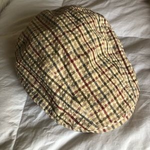 Checkered flat cap
